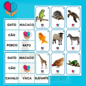 Imagem de capa para o Ebook O Bingo da Leitura – Animais reais