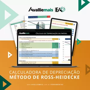 Imagem de capa para o Ebook [Planilha 17] Calculadora de Depreciação de Imóvel pelo Critério de Ross-Heidecke