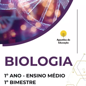 Imagem de capa para o Ebook Biologia 1º Ano 1º Bimestre (Ensino Médio) - Apostila com Planos de Aula