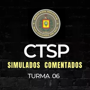 Imagem de capa para o Ebook 4 Simulados Comentados CTSP - Turma 6