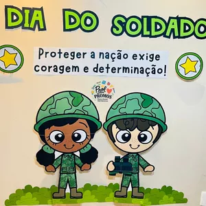 Imagem de capa para o Ebook Painel 3D Dia do Soldado ✨🇧🇷