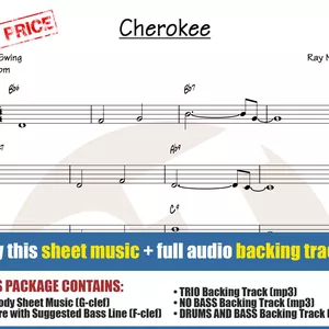 Cover image for Online course Cherokee (Sheet Music + Backing Tracks)
