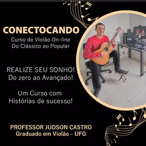 Imagem de capa para o Curso online CONECTOCANDO - Curso de Violão (Do Clássico ao Popular)