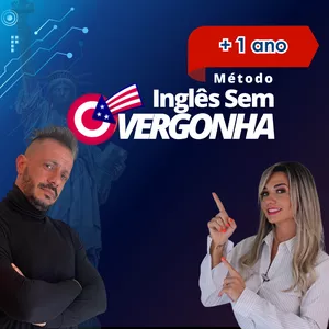 Imagem de capa para o Curso online + 1 ano para falar Inglês Sem Vergonha A1