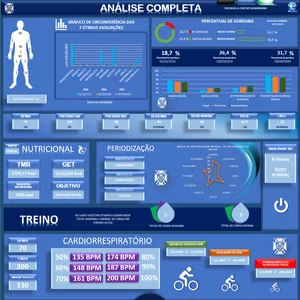 Planilha Planilha De Avaliação Física Completa Já Com Cálculos