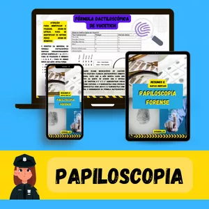 Imagem de capa para o Ebook PAPILOSCOPIA FORENSE