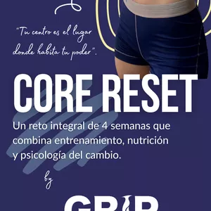 Imagen de portada para Curso online GRIP CORE RESET — 4 semanas para reconectar con tu centro