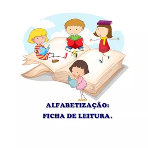 Imagem de capa para o Ebook ALFABETIZAÇÃO: FICHA DE LEITURA.