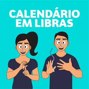 Imagem de capa para o Ebook Calendário em Libras