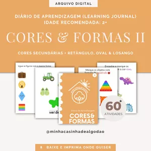 Imagem de capa para o Ebook Diário de Aprendizagem - Cores &amp; Formas II