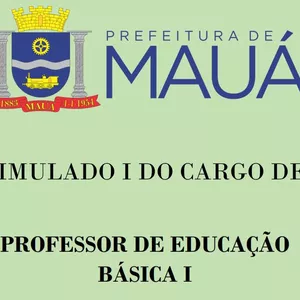 Imagem de capa para o Ebook Simulado PEB I de Mauá 2026. Vol. 1
