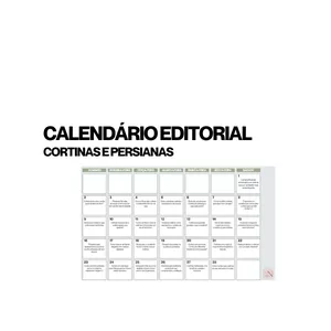 Imagem de capa para o Ebook CALENDÁRIO EDITORIAL - CORTINAS E PERSIANAS
