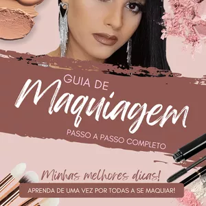 Imagem de capa para o Ebook Aprenda a maquiar de uma vez por todas | Rafaela Pinheiro 