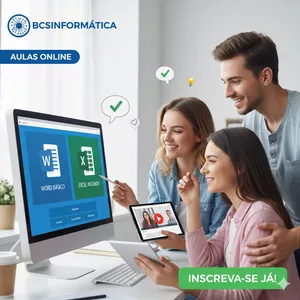 Imagem de capa para o Curso online Saia do Zero no Word e Excel com a BCS Informática! 🖥️B ÁSICO PARA COMEÇA.