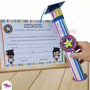 Imagem de capa para o Ebook DIPLOMA E CANUDO - FORMATURA ABC