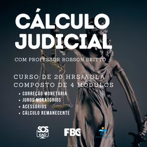 Imagem principal do produto CURSO DE CÁLCULO JUDICIAL