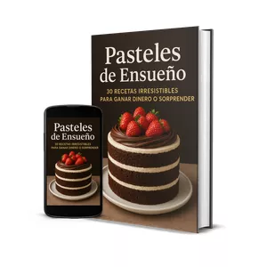 Imagen de portada para Ebook Pasteles de Ensueño: 30 Recetas Irresistibles para Ganar Dinero o Sorprender