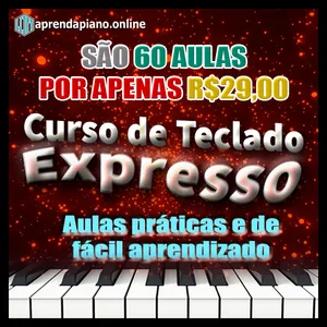 Imagem de capa para o Curso online CURSO DE TECLADO EXPRESSO - APRENDA 10x MAIS RÁPIDO