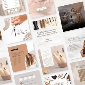 Imagem de capa para o Ebook Pack Cabeleireira 