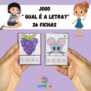 Imagem de capa para o Ebook jogo "  QUAL É A LETRA?"