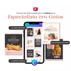 Imagem do curso PACK PARA ESPECIALISTA EM GATOS - Criaé Studio