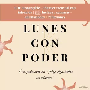 Imagen de portada para Ebook Planner “Lunes con Poder” – Tu mes guiado con intención