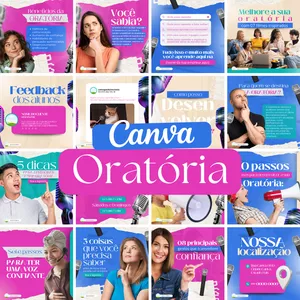 Imagem de capa para o Curso online CANVA ORATÓRIA 