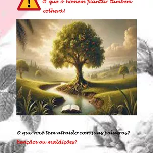 Imagem de capa para o Ebook Cuidado com suas palavras! O que o homem plantar também colherá