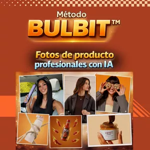 Imagen de portada para Curso online Método Bulbit-Fotos de producto profesionales con IA