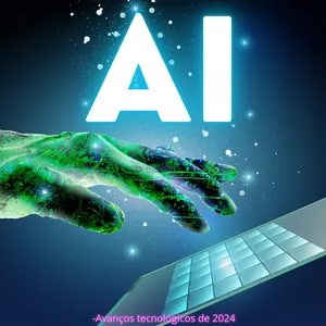 Imagem de capa para o Ebook 2024;O ano da tecnologia 