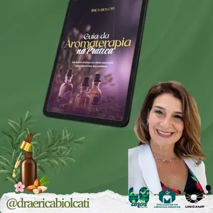 Imagem de capa para o Ebook LIVRO DE AROMATERAPIA versão DIGITAL - Dra Érica Biolcati