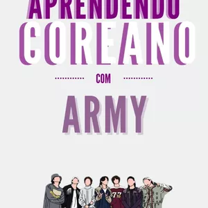Imagem de capa para o Ebook Aprendendo Coreano com Army 