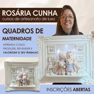 Artesanato de Luxo: Quadros de Maternidade por Rosaria Cunha