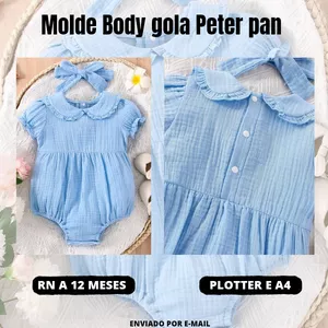 Imagem de capa para o Ebook Body gola Peter Pan 