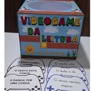 Imagem de capa para o Ebook LEITURA LÚDICA - VIDEOGAME DA LEITURA DE FRASES