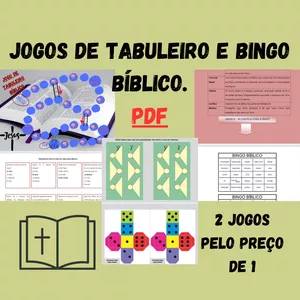 Imagem de capa para o Ebook BINGO + JOGO DE DADOS BÍBLICO EM PDF