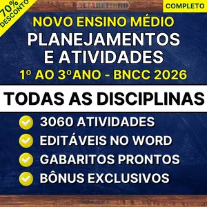 Imagem do curso Planejamentos e Atividades - Ensino Médio - BNCC 2026