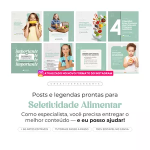 Imagem de capa para o Curso online PACK PARA SELETIVIDADE ALIMENTAR