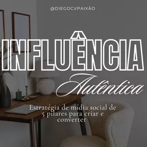 Imagem de capa para o Ebook Estratégia De Midia Social Para Influencia Authentica 