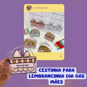 Imagem de capa para o Ebook Cestinha Dia das Mães