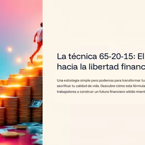 Imagen de portada para Ebook La técnica 65-20-15: El camino hacia la libertad financiera