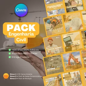 Imagem do curso  Pack Canva Para Engenharia Civil 