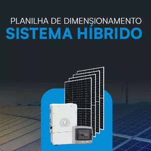 Imagem de capa para o Ebook Planilha de Dimensionamento Sistema Híbrido | BÔNUS MENTORIA 1 HORA