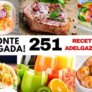 Imagen de portada para Ebook ¡PONTE DELGADA! 251 RECETAS PARA ADELGAZAR RÁPIDO 