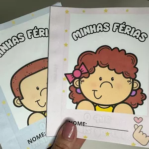 Imagem de capa para o Ebook Livrinho de memórias - minhas férias 