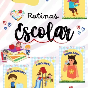 Imagem de capa para o Ebook 🧡Rotina para parede🧡