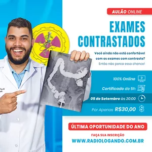 Imagem de capa para o Evento online Aulão de Exames Contrastados - Última Turma do Ano