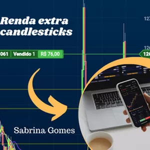 Imagem de capa para o Curso online Renda extra candlesticks