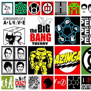 Cover image for Online course The Big Bang Theory 24 Vector Pack SVG EPS DXF PDF STUDIO3 JPG PREVIEWS