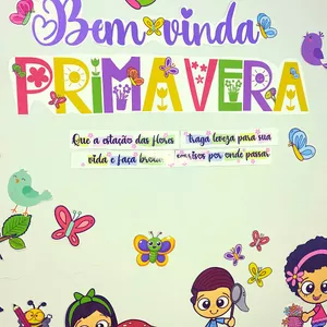 Imagem de capa para o Ebook Painel Bem-vinda Primavera🌸